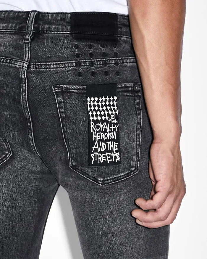 Ksubi Van Winkle Angst Trashed Mens Skinny