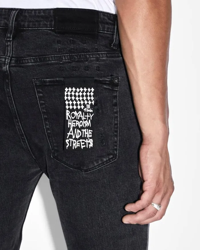 Ksubi Van Winkle Black Dynamite Trash Mens Skinny