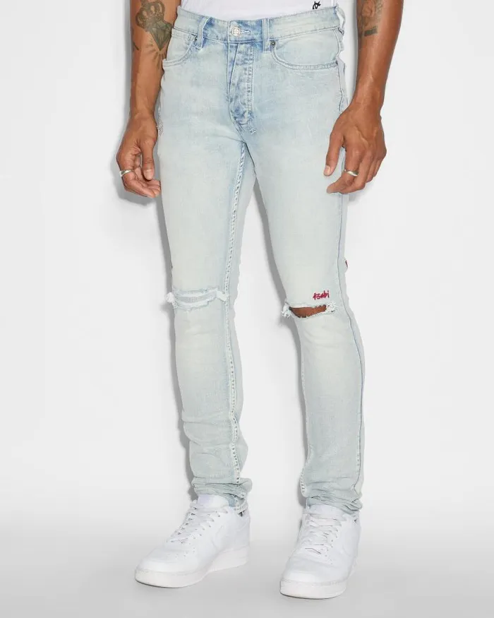 Ksubi Van Winkle Blue Ice Mens Skinny