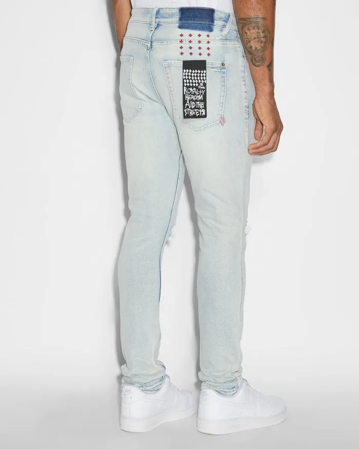 Ksubi Van Winkle Blue Ice Mens Skinny