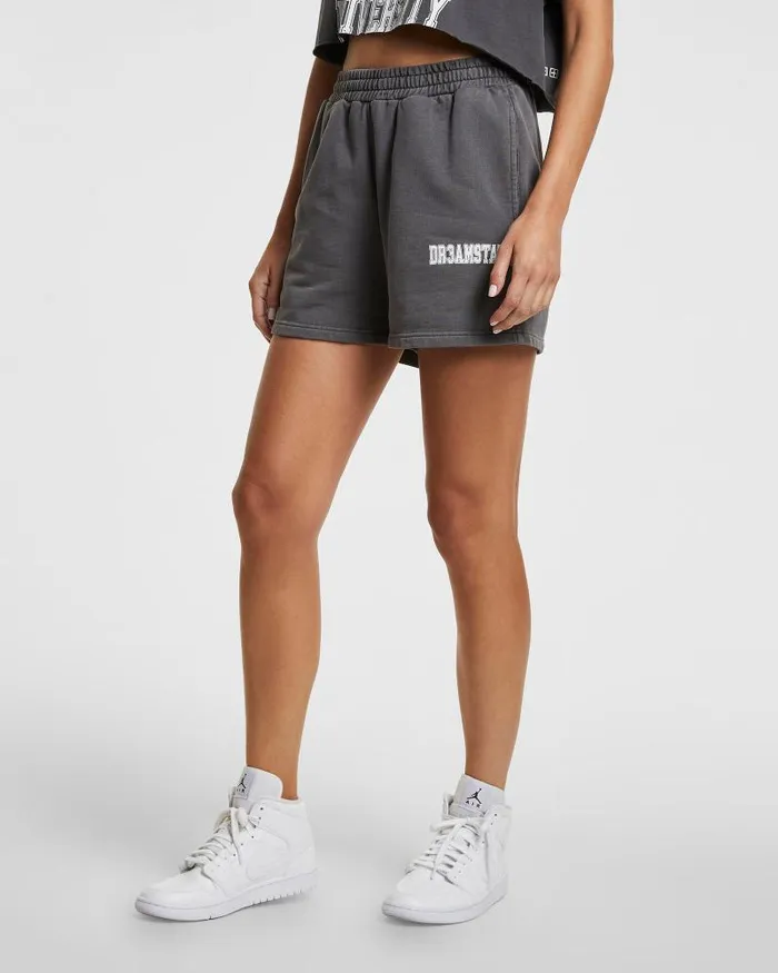 Ksubi Varsity Trak Short Washed Grey Womens Sweats
