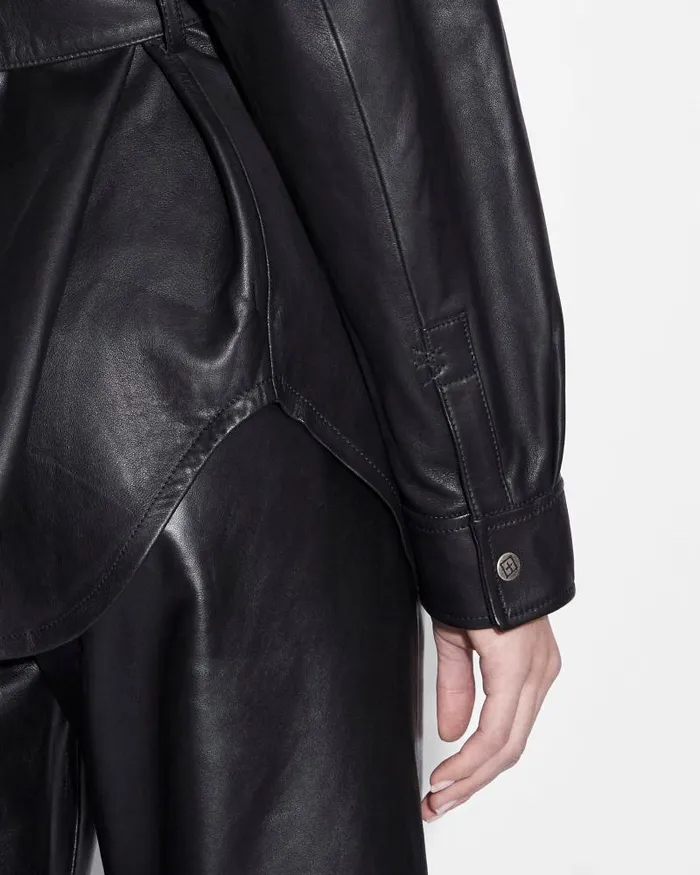 Ksubi Voyager Shacket Black Leather Womens Jackets
