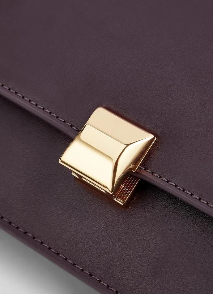 LKBennett Clutch Bags Women Otto Bordeaux Vegan Leather Shoulder Bag LKBennett Clutch Bags Women Otto Bordeaux Vegan Leather Shoulder Bag
