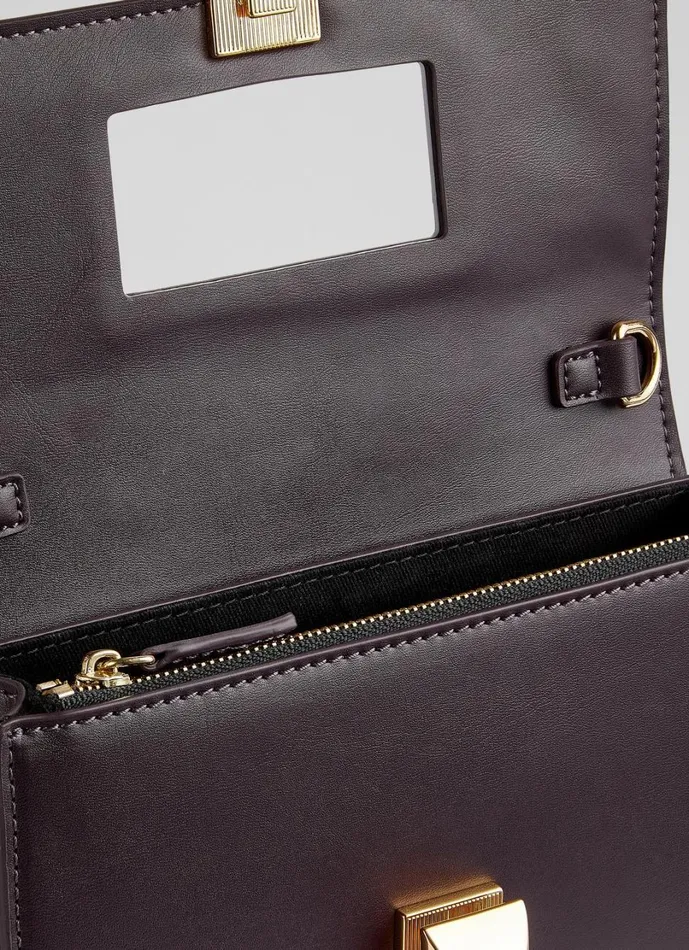 LKBennett Clutch Bags Women Otto Bordeaux Vegan Leather Shoulder Bag LKBennett Clutch Bags Women Otto Bordeaux Vegan Leather Shoulder Bag
