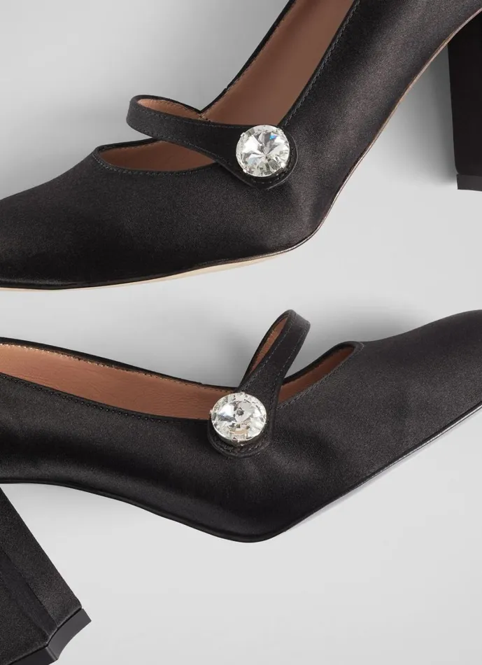 LKBennett Court Shoes Women Cilla Black Mary Jane Crystal Button Court LKBennett Court Shoes Women Cilla Black Mary Jane Crystal Button Court