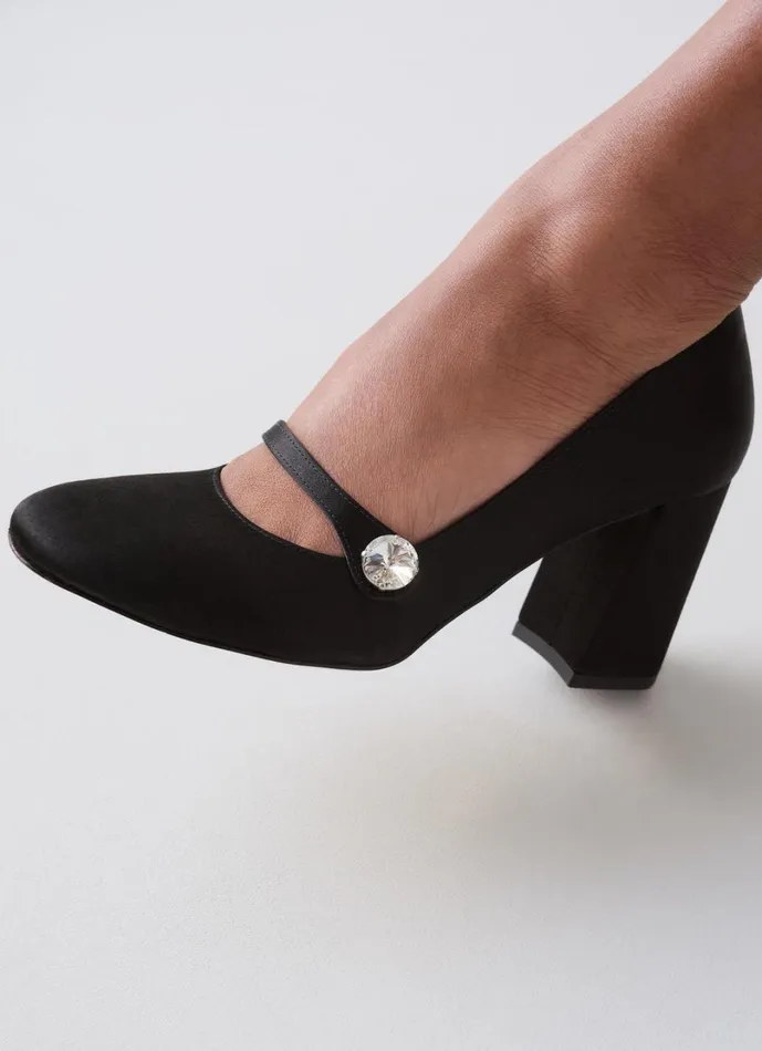 LKBennett Court Shoes Women Cilla Black Mary Jane Crystal Button Court LKBennett Court Shoes Women Cilla Black Mary Jane Crystal Button Court