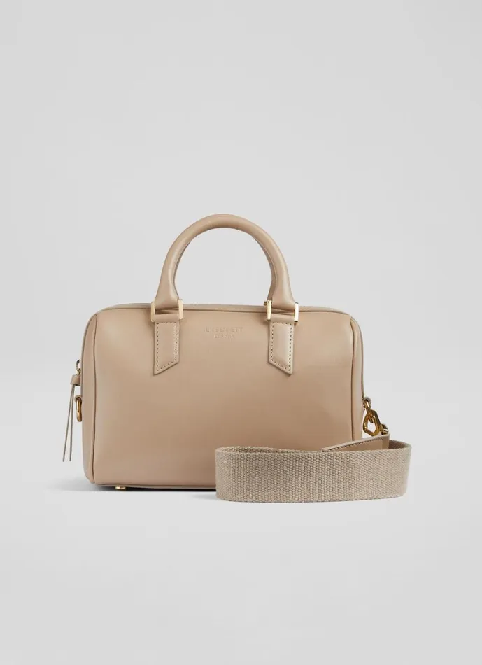 LKBennett CrossBody Bags Women Fleurette Taupe Crossbody Bowling Bag