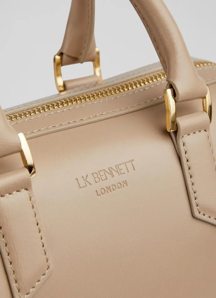 LKBennett CrossBody Bags Women Fleurette Taupe Crossbody Bowling Bag LKBennett CrossBody Bags Women Fleurette Taupe Crossbody Bowling Bag