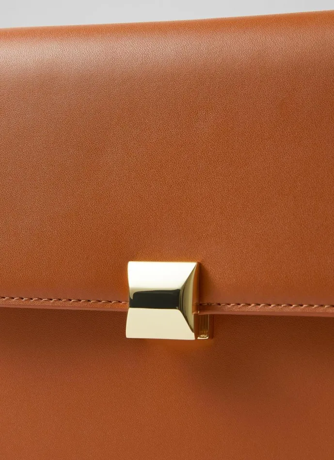 LKBennett CrossBody Bags Women Othelia Tan Lock Crossbody Shoulder Bag LKBennett CrossBody Bags Women Othelia Tan Lock Crossbody Shoulder Bag