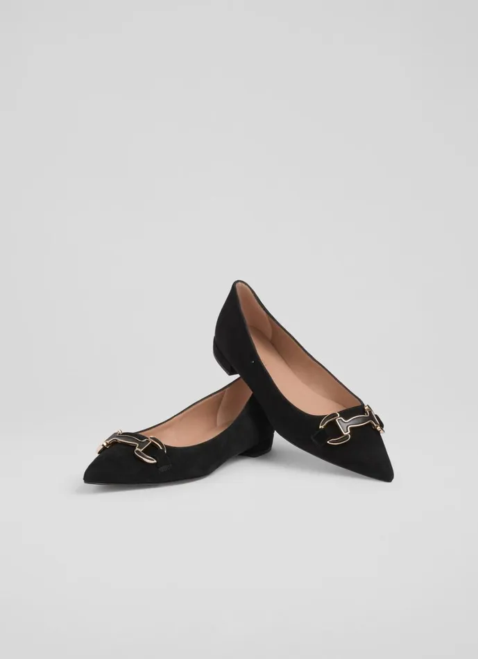 LKBennett Flats Women Natalya Black Snaffle Flats LKBennett Flats Women Natalya Black Snaffle Flats
