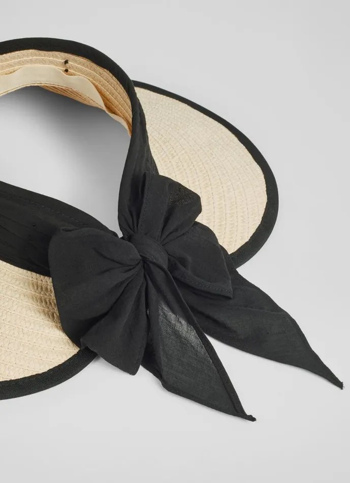 LKBennett Hats and Fascinators Women Rosemary Natural Raffia Wide Brim Visor LKBennett Hats and Fascinators Women Rosemary Natural Raffia Wide Brim Visor
