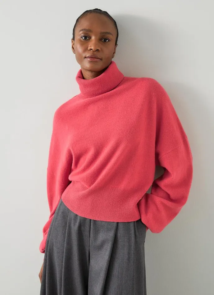 LKBennett Knitwear Women Isla Firebrick Cocoon Jumper