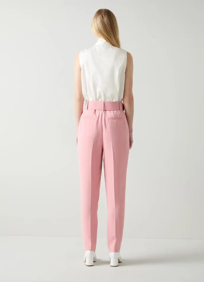 LKBennett Tops Women Florian White Organic Cotton Blouse LKBennett Tops Women Florian White Organic Cotton Blouse