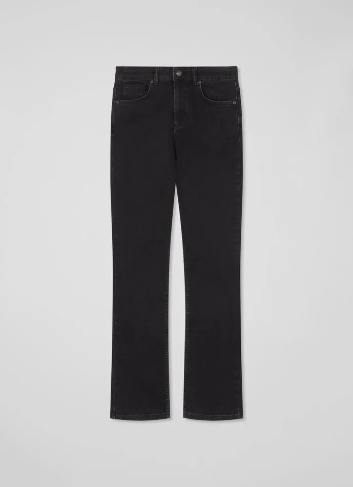 LKBennett Trousers Women Alice Black Organic Cotton Wash Straight Leg Denim Trouser LKBennett Trousers Women Alice Black Organic Cotton Wash Straight Leg Denim Trouser