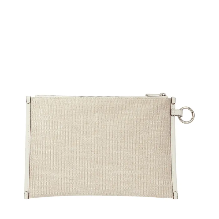 L Zipped Pouch Naturalwhite Women Lancel Clutch L Zipped Pouch Naturalwhite Women Lancel Clutch
