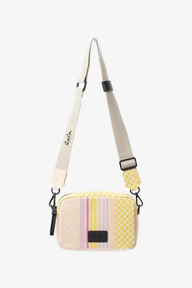 Lala Berlin Bags Crossbody Milly Canvas Heritage Stripe Yellow 8211 Women