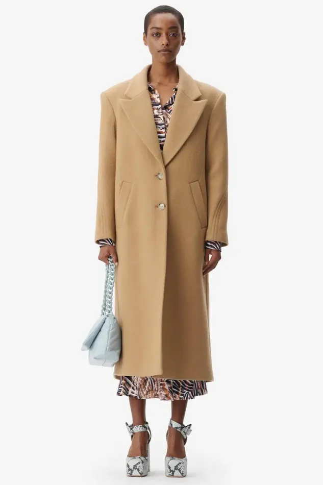 Lala Berlin Coats and Jackets Coat Orely Wool Mix Toffee 8211 Women