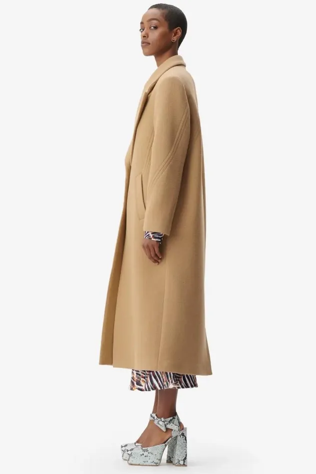Lala Berlin Coats and Jackets Coat Orely Wool Mix Toffee 8211 Women