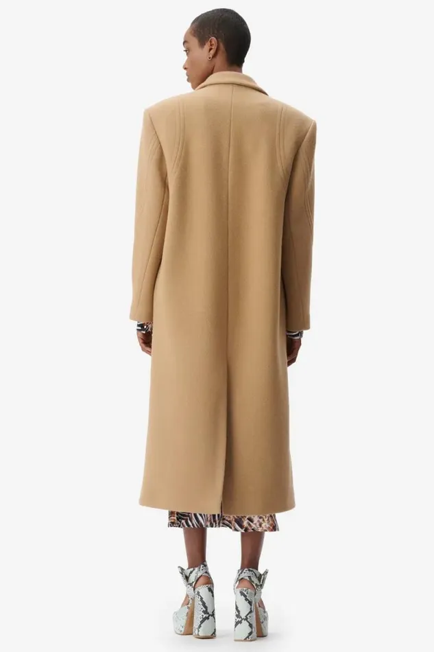 Lala Berlin Coats and Jackets Coat Orely Wool Mix Toffee 8211 Women