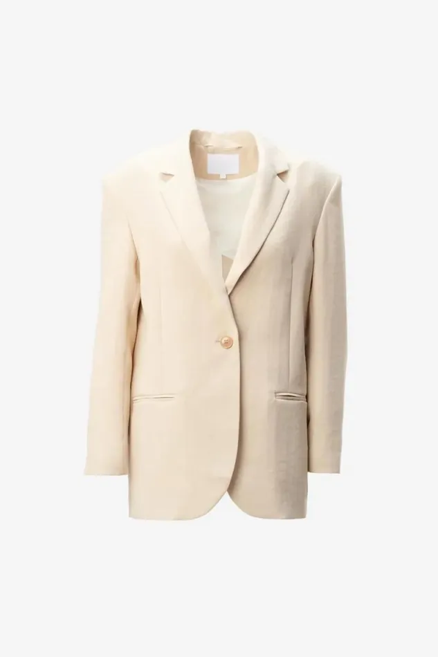 Lala Berlin Coats and Jackets Jacket Janet Viscose Mix Sesame 8211 Women