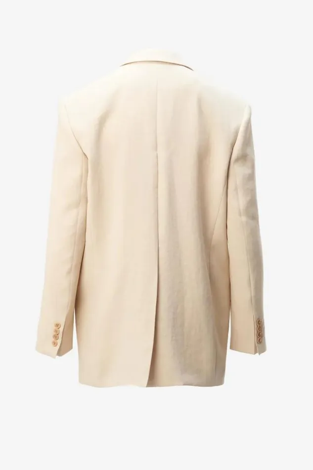 Lala Berlin Coats and Jackets Jacket Janet Viscose Mix Sesame 8211 Women