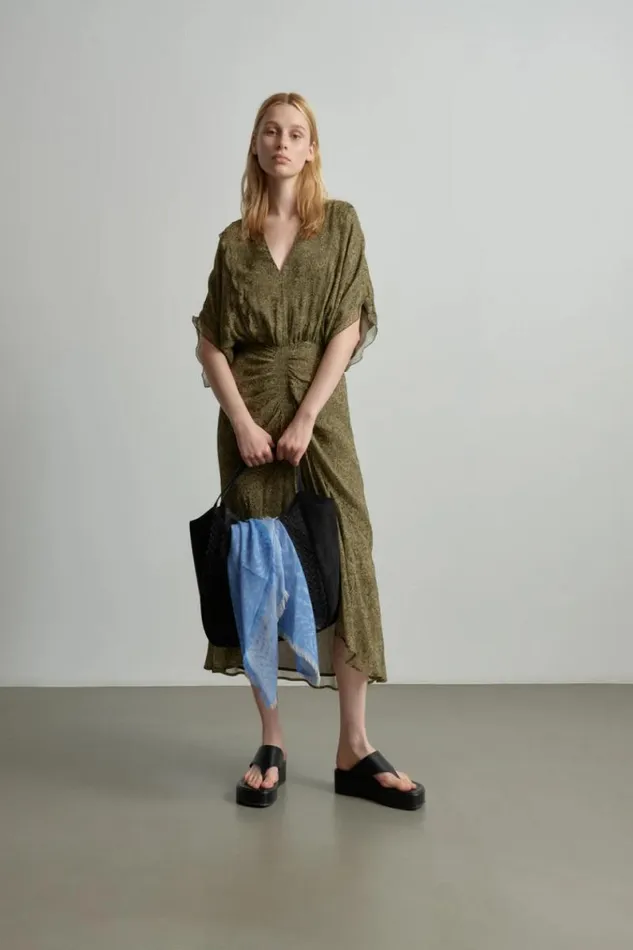 Lala Berlin Dresses Dress Dilyana Viscose Maze Garden 8211 Women