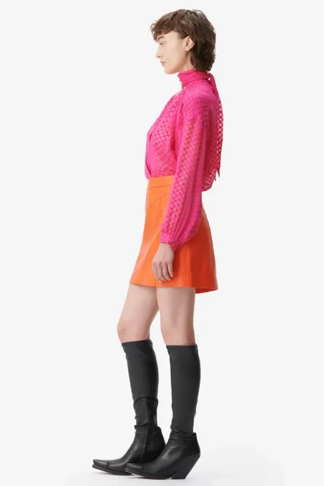 Lala Berlin Pants and Skirts Skirt Skyla Viscose Mix Paprika 8211 Women