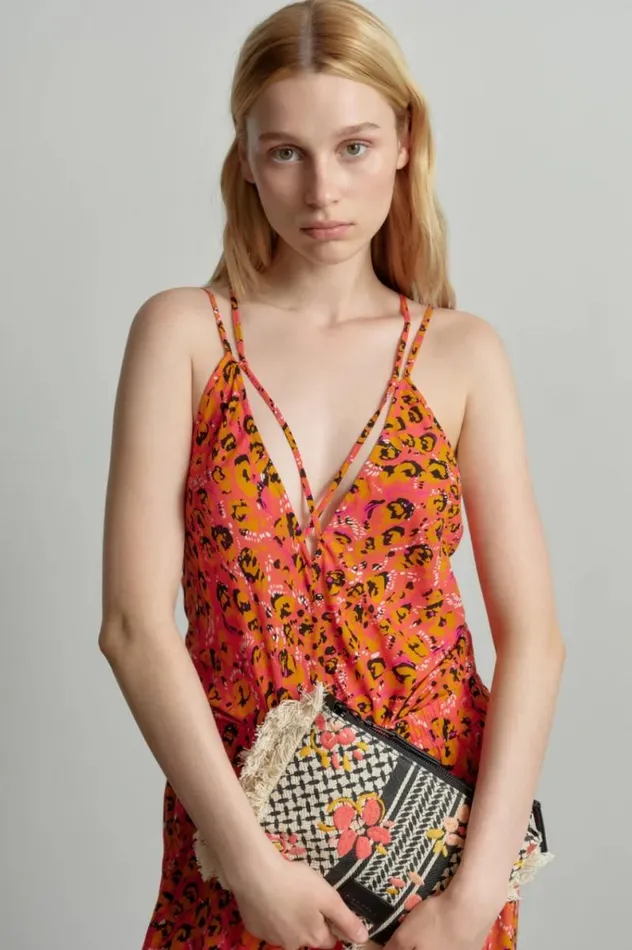 Lala Berlin Shirts and Blouses Top Toana Viscose Leo Pink 8211 Women