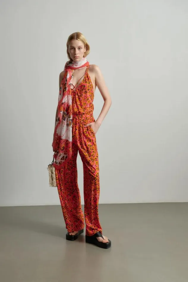 Lala Berlin Shirts and Blouses Top Toana Viscose Leo Pink 8211 Women