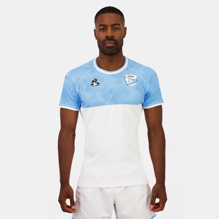 Le Coq Sportif Aviron Bayonnais 8211 Match Outfit TShirt Fly Bluenew Optical White Men Tshirts And Tops