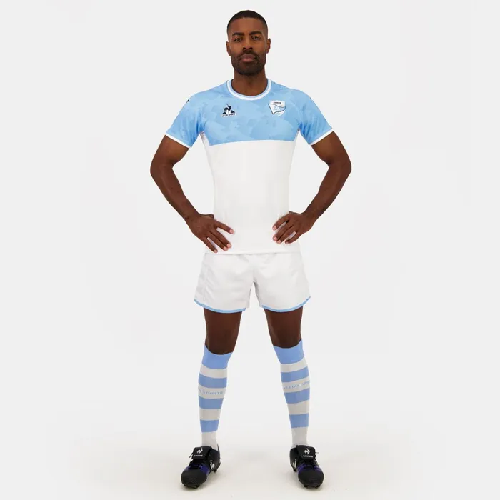 Le Coq Sportif Aviron Bayonnais 8211 Match Outfit TShirt Fly Bluenew Optical White Men Tshirts And Tops Le Coq Sportif Aviron Bayonnais 8211 Match Outfit TShirt Fly Bluenew Optical White Men Tshirts And Tops