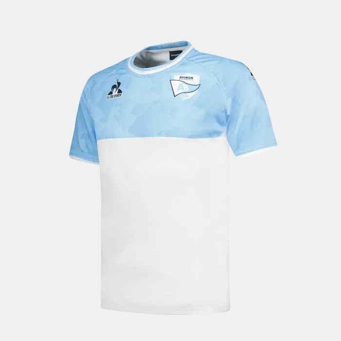 Le Coq Sportif Aviron Bayonnais 8211 Match Outfit TShirt Fly Bluenew Optical White Men Tshirts And Tops Le Coq Sportif Aviron Bayonnais 8211 Match Outfit TShirt Fly Bluenew Optical White Men Tshirts And Tops