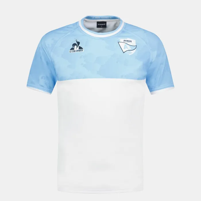 Le Coq Sportif Aviron Bayonnais 8211 Match Outfit TShirt Fly Bluenew Optical White Men Tshirts And Tops Le Coq Sportif Aviron Bayonnais 8211 Match Outfit TShirt Fly Bluenew Optical White Men Tshirts And Tops