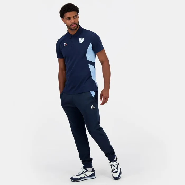 Le Coq Sportif Aviron Bayonnais Polo Shirt Dress Blues Men Polos Shirts