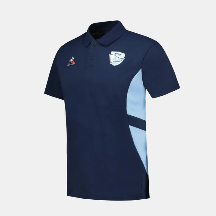 Le Coq Sportif Aviron Bayonnais Polo Shirt Dress Blues Men Polos Shirts