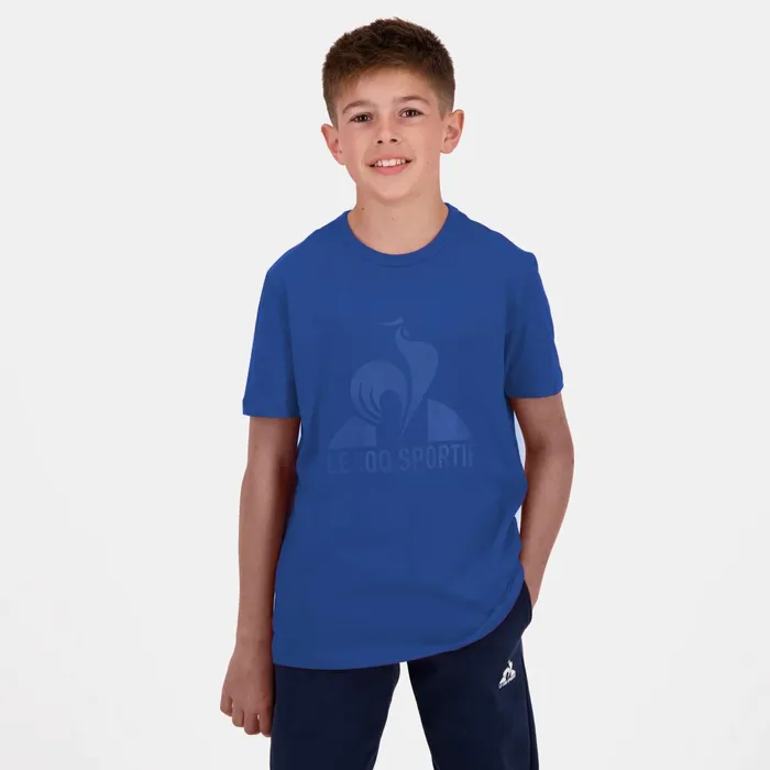 Le Coq Sportif Essentiels Tshirt Enfant Bleu Perf Kids Tshirts