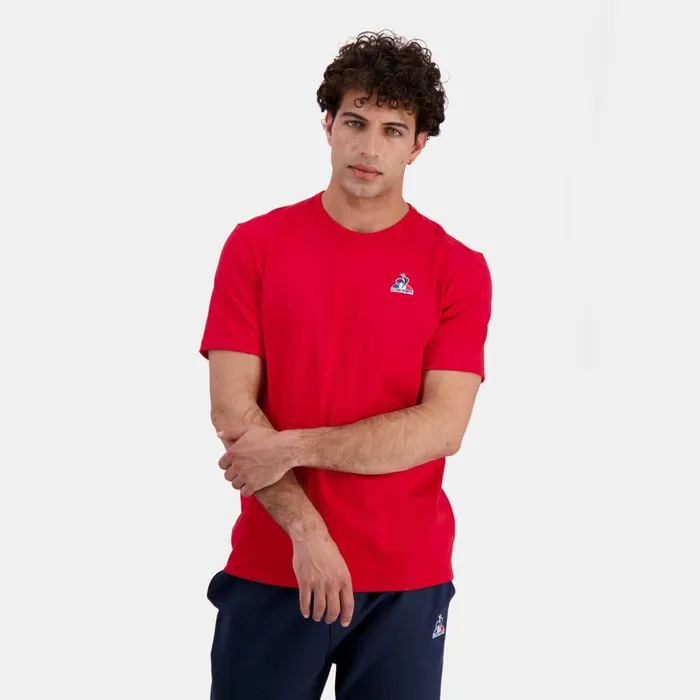 Le Coq Sportif Essentiels Tshirt Homme Pur Rouge Men Tshirts And Tops