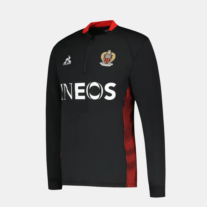 Le Coq Sportif OGC Nice 8211 Training Resistance Sweatshirt Black Men Sweatshirts Le Coq Sportif OGC Nice 8211 Training Resistance Sweatshirt Black Men Sweatshirts