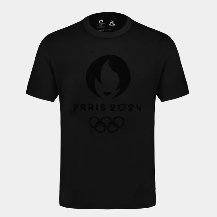 Le Coq Sportif Paris 2024 TShirt Black MenWomen Tshirts And Tops