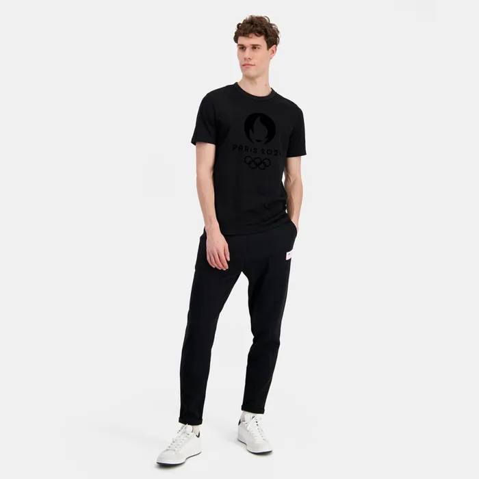 Le Coq Sportif Paris 2024 TShirt Black MenWomen Tshirts And Tops