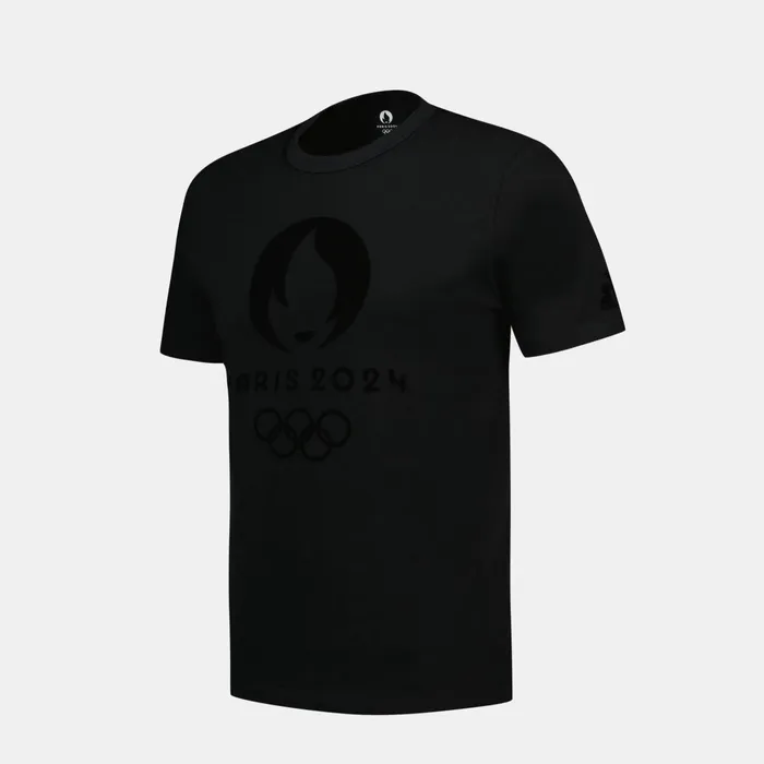 Le Coq Sportif Paris 2024 TShirt Black MenWomen Tshirts And Tops