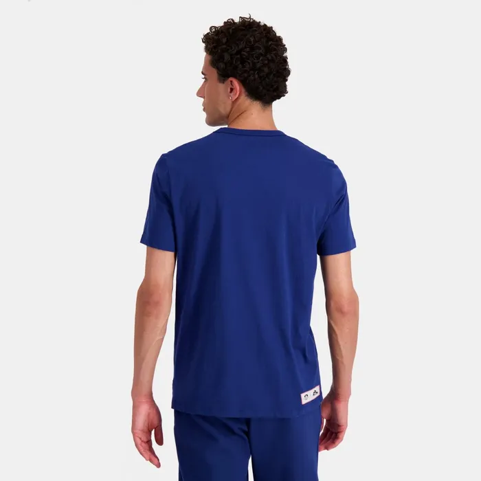 Le Coq Sportif Paris 2024 TShirt Blue Depths Men Tshirts And Tops