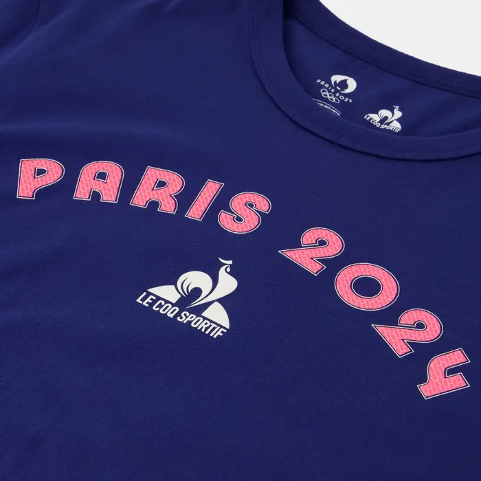 Le Coq Sportif Paris 2024 TShirt Blue Depths Men Tshirts And Tops
