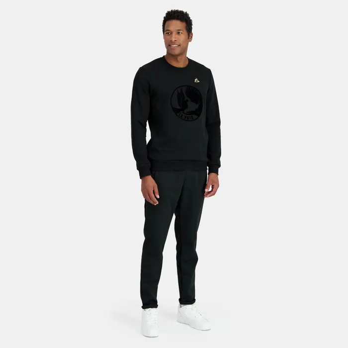 Le Coq Sportif RoundNeck Sweatshirtshirt Motif La Paix Black Men Sweatshirts Le Coq Sportif RoundNeck Sweatshirtshirt Motif La Paix Black Men Sweatshirts