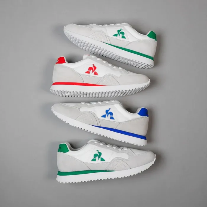 Le Coq Sportif Shoes JET STAR2 Optical Whitejolly Green Men Trainers And Sneakers Le Coq Sportif Shoes JET STAR2 Optical Whitejolly Green Men Trainers And Sneakers