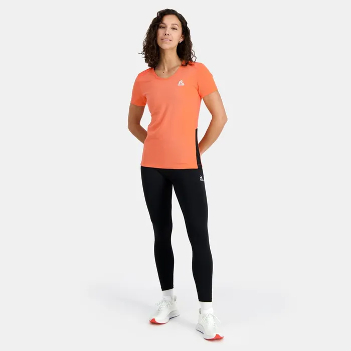 Le Coq Sportif TShirt Orange Perfblack Women Tshirts Polos Shirts And Tops