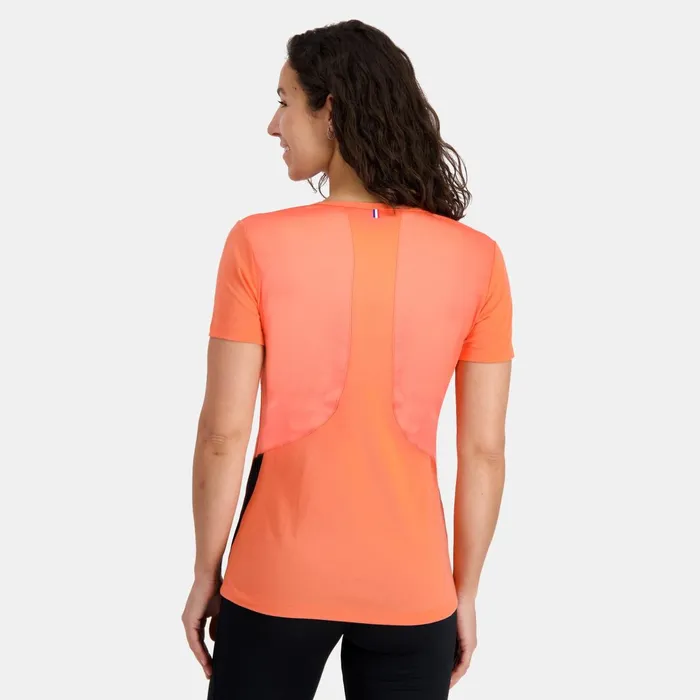 Le Coq Sportif TShirt Orange Perfblack Women Tshirts Polos Shirts And Tops