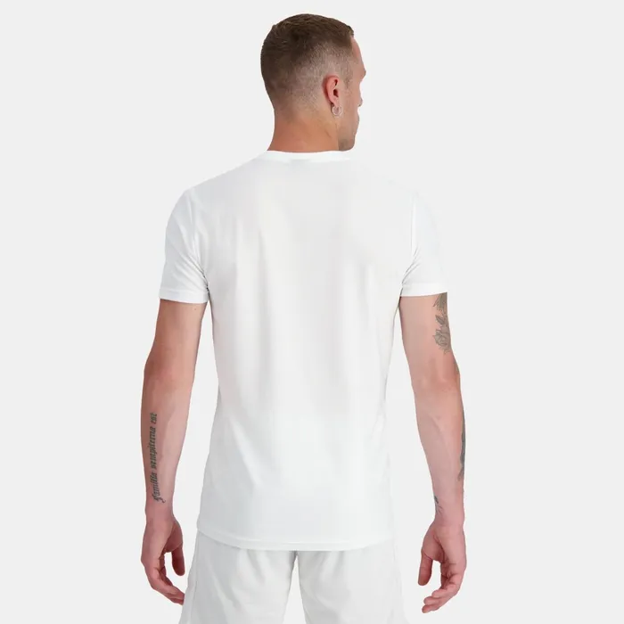 Le Coq Sportif Tennis TShirt New Optical White Men Tshirts And Tops