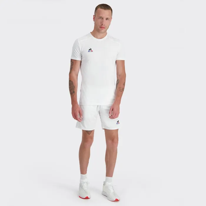Le Coq Sportif Tennis TShirt New Optical White Men Tshirts And Tops