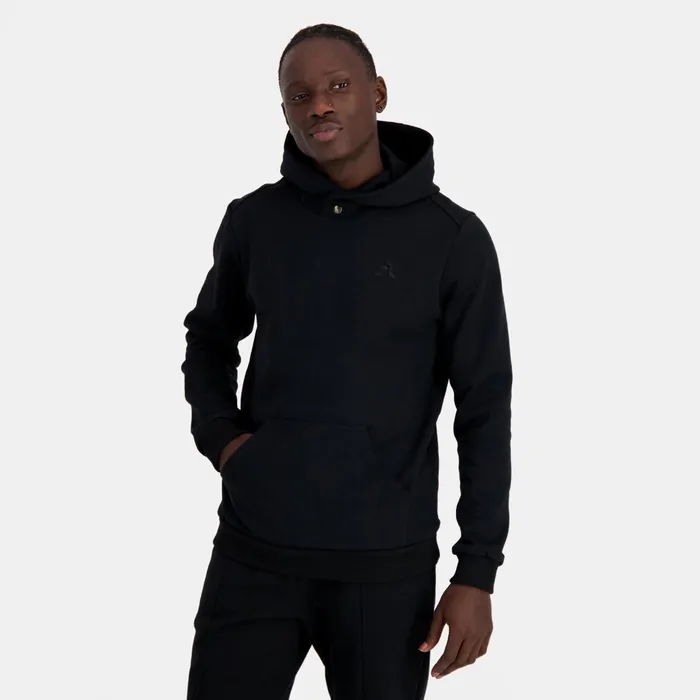 Le Coq Sportif Ton Sur Ton Hoodie Black Men Sweatshirts